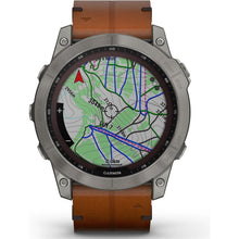 Buy Garmin,Garmin Fenix® 7X Sapphire Solar Edition Titanium with Chestnut Graphite Band Smartwatch - Gadcet UK | UK | London | Scotland | Wales| Ireland | Near Me | Cheap | Pay In 3 | Watches