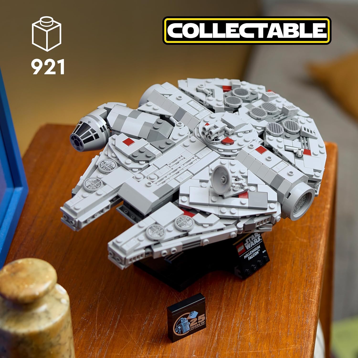 Buy LEGO,LEGO Star Wars Millenium Falcon 25th Anniversary Set for Adults, Collectible A New Hope Starship Vehicle Model Kit, Home or Office Décor, Birthday Gifts for Men, Women and Fans - Gadcet UK | UK | London | Scotland | Wales| Near Me | Cheap | Pay In 3 | Interlocking Blocks