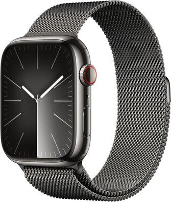 Buy Apple,Apple Watch Series 9 45MMGPS + Cellular Graphite Stainless Steel Case with Graphite Milanese Loop - Gadcet UK | UK | London | Scotland | Wales| Near Me | Cheap | Pay In 3 | Smart Watches