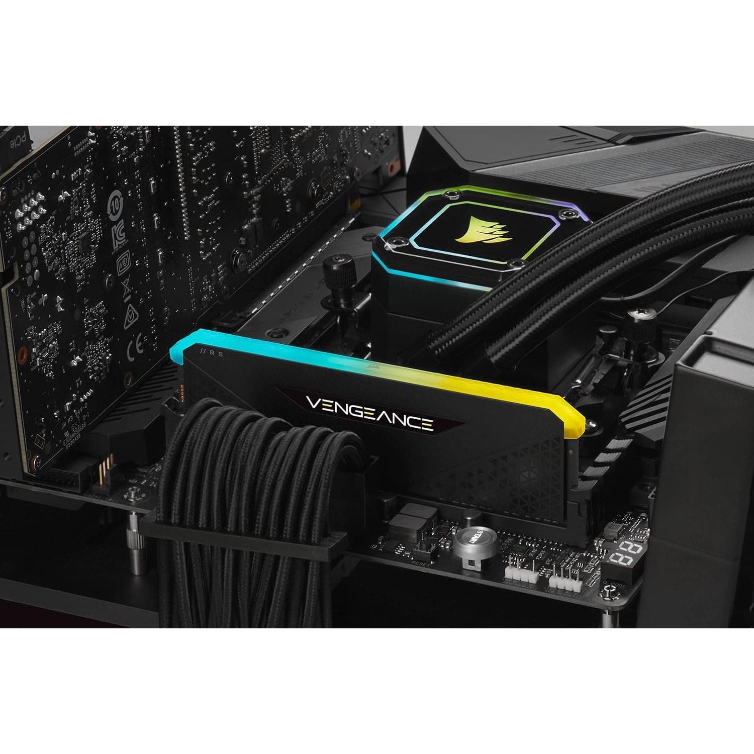 Buy Corsair,Corsair VENGEANCE RGB RS DDR4 RAM 16GB (1x16GB) 3200MHz CL16 Intel XMP 2.0 AMD Ryzen iCUE Compatible Computer Memory - Black - Gadcet UK | UK | London | Scotland | Wales| Ireland | Near Me | Cheap | Pay In 3 | Computer Components