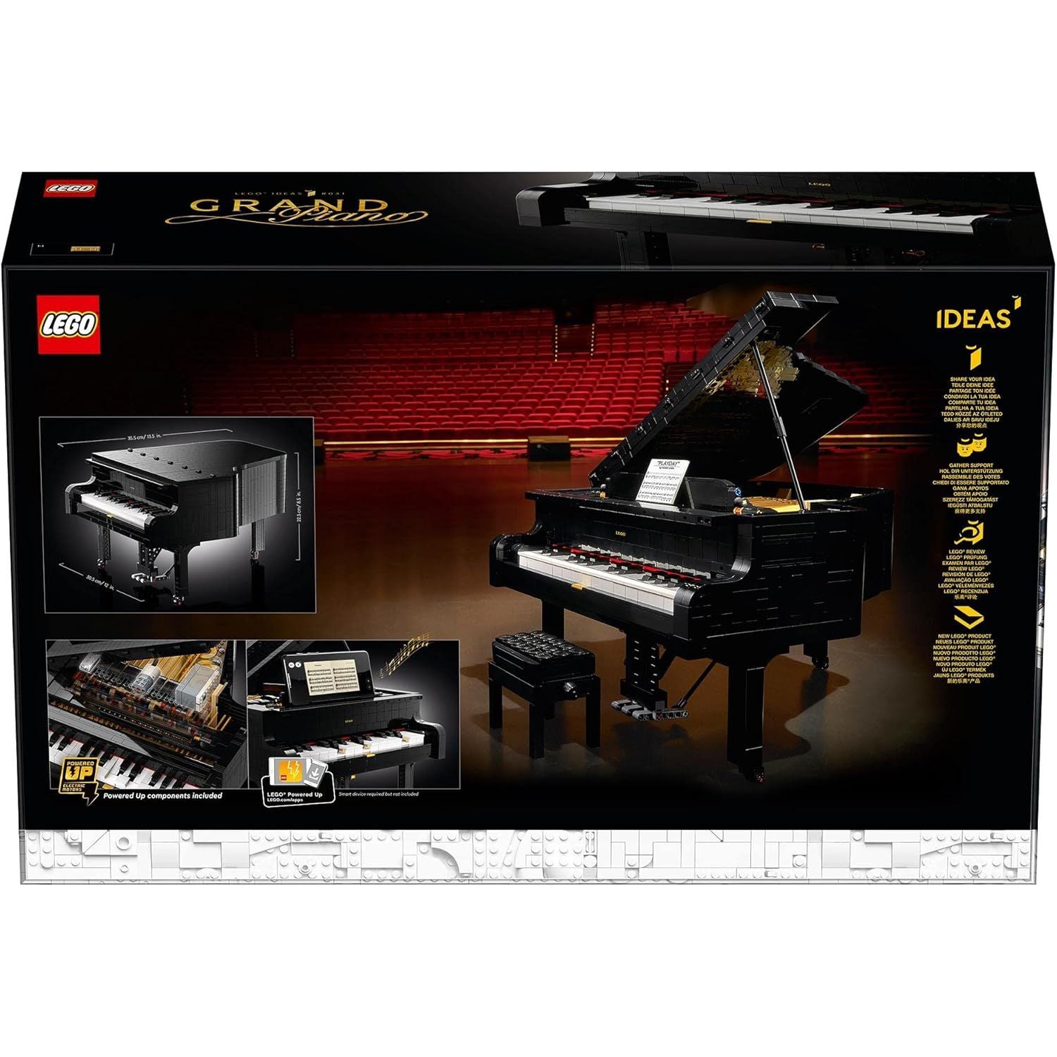 Buy LEGO,LEGO 21323 Ideas Grand Piano Building Set for Adults - Collectible Home Décor with Motor & Power Functions, Gift for Music Lovers - Gadcet UK | UK | London | Scotland | Wales| Near Me | Cheap | Pay In 3 | Interlocking Blocks