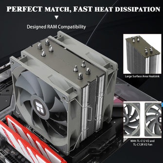 Buy Thermalright,Thermalright Assassin Spirit 120 V2 Plus CPU Air Cooler - Gadcet UK | UK | London | Scotland | Wales| Ireland | Near Me | Cheap | Pay In 3 | Computer System Cooling Parts