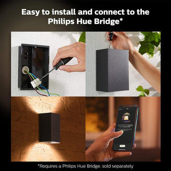 Buy Philips Hue,Philips Hue Resonate White and Colour Ambiance LED Smart Outdoor Wall Light, Black, Compatible with Alexa, Google Assistant and Apple HomeKit - Gadcet UK | UK | London | Scotland | Wales| Ireland | Near Me | Cheap | Pay In 3 | Home & Garden