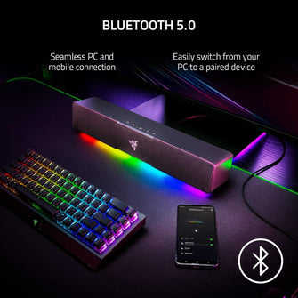 Buy Razer,Razer Leviathan V2 X Compact PC Gaming Soundbar - Full-Range Drivers, USB-C, Bluetooth 5.0, Black - Gadcet UK | UK | London | Scotland | Wales| Ireland | Near Me | Cheap | Pay In 3 | Bluetooth Speakers