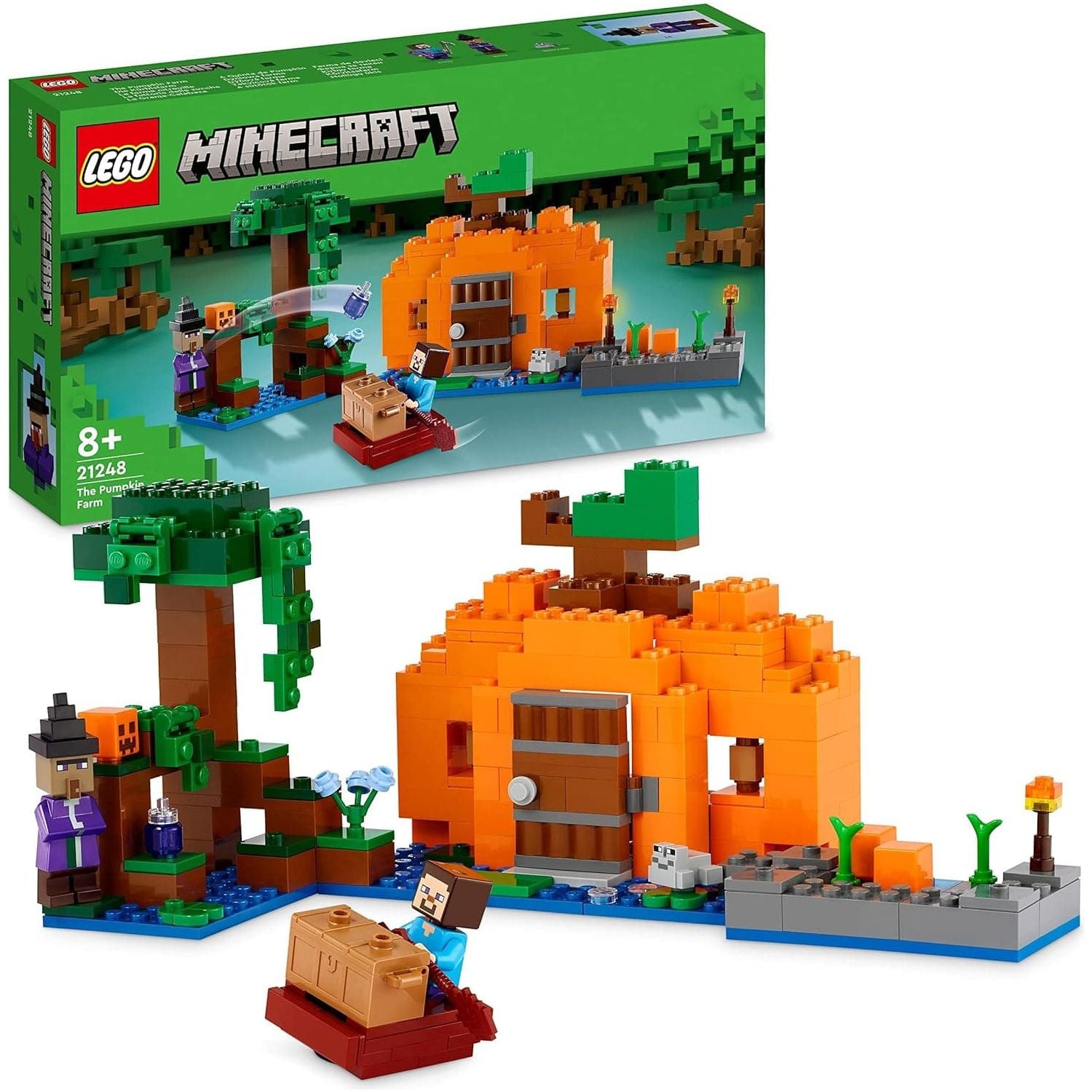 Buy LEGO,LEGO Minecraft The Pumpkin Farm Set with Steve Figure 21248 - Gadcet UK | UK | London | Scotland | Wales| Ireland | Near Me | Cheap | Pay In 3 | Toys & Games
