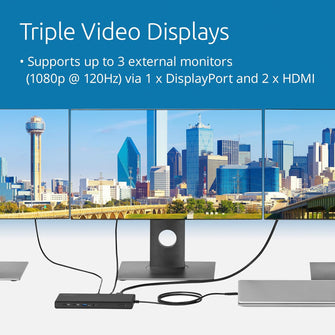 Buy Kensington,Kensington SD4842P USB-C Triple Video Docking Station, 1080p @ 120Hz, 100W Power Delivery, 5 USB Ports, 73% Recycled Content (K32810EU) - Gadcet UK | UK | London | Scotland | Wales| Near Me | Cheap | Pay In 3 | Docking Stations