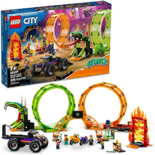 Buy LEGO,LEGO City Stuntz Double Loop Stunt Arena (60339) – Monster Truck Playset with Motorcycles, Ramp & 7 Minifigures, Age 7+ - Gadcet UK | UK | London | Scotland | Wales| Near Me | Cheap | Pay In 3 | Construction Set Toys