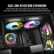 Buy Corsair,Corsair iCUE LINK RX120 RGB 120mm PWM Fan - Magnetic Dome Bearing - Black (Single) - Gadcet UK | UK | London | Scotland | Wales| Near Me | Cheap | Pay In 3 | Electronics