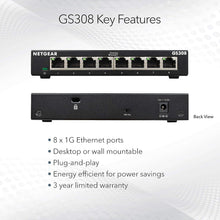 Buy NETGEAR,NETGEAR 8-Port Gigabit Ethernet Network Switch (GS308) - Plug-and-Play, Silent Operation, Desktop/Wall Mount - Gadcet UK | UK | London | Scotland | Wales| Near Me | Cheap | Pay In 3 | Network Cards & Adapters