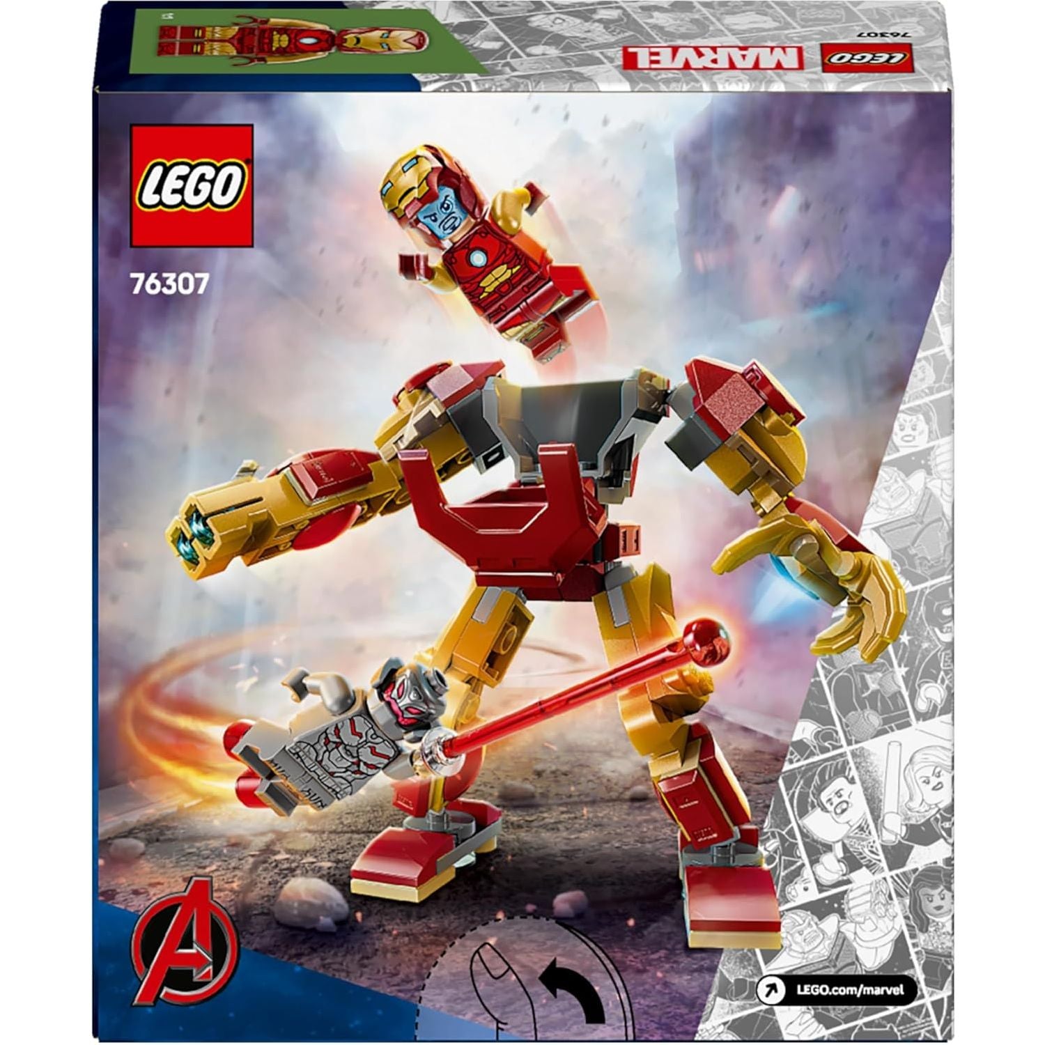 Buy LEGO,LEGO Marvel Iron Man Mech vs. Ultron - Buildable Super Hero Toy with 2 Minifigures - Build-and-Play Figure Set - Avengers Birthday Gift for 6 Plus Year Old Boys & Girls - Gadcet UK | UK | London | Scotland | Wales| Near Me | Cheap | Pay In 3 | Interlocking Blocks