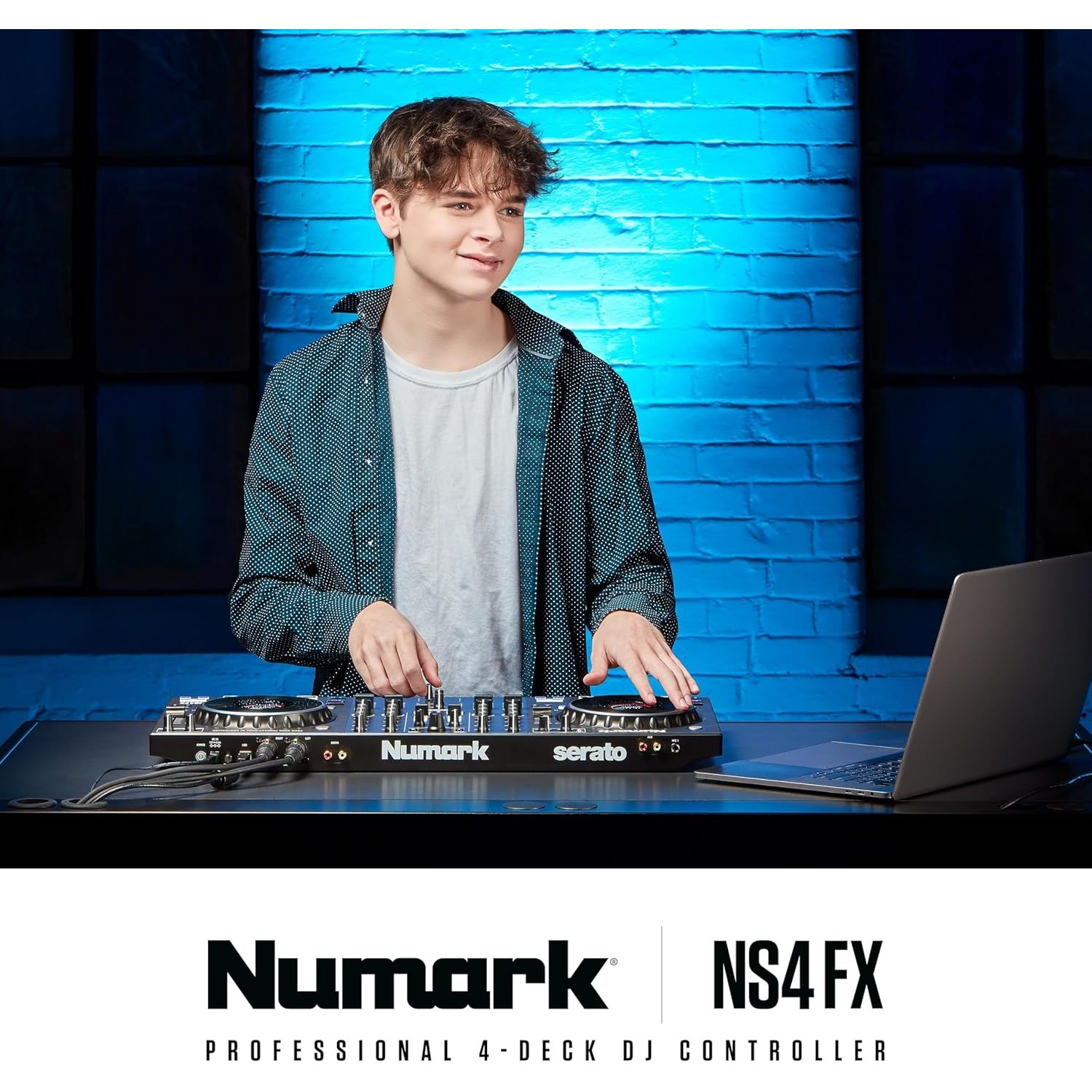 Buy Numark,Numark NS4FX Professional 4-Channel DJ Controller – High-Resolution Jog Wheel Displays, FX Paddles & Pro XLR Outputs - Gadcet UK | UK | London | Scotland | Wales| Near Me | Cheap | Pay In 3 | DJ Controllers