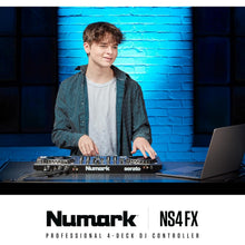 Buy Numark,Numark NS4FX Professional 4-Channel DJ Controller – High-Resolution Jog Wheel Displays, FX Paddles & Pro XLR Outputs - Gadcet UK | UK | London | Scotland | Wales| Near Me | Cheap | Pay In 3 | DJ Controllers