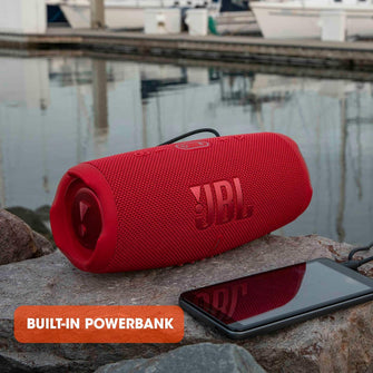 JBL Charge 5 Portable Bluetooth Speaker – Deep Bass, 20H Playtime, IP67 Waterproof, Powerbank, Black