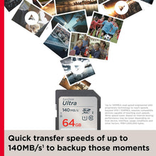 Buy Sandisk,SanDisk 64GB Ultra SDXC card up to 140 MB/s with A1 App Performance UHS-I Class 10 U1 - Gadcet UK | UK | London | Scotland | Wales| Near Me | Cheap | Pay In 3 | Flash Memory Cards