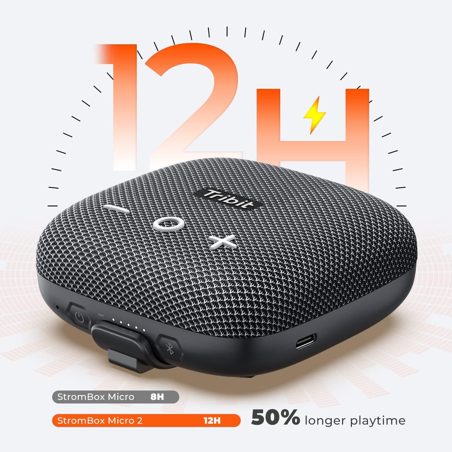 Buy Tribit,Tribit Bluetooth Portable Outdoor Speaker: Wireless Waterproof Speakers with Powerful Loud Sound Wireless Stereo Pairing IP67 and Built-in XBass for Outdoor Travel Biking-StormBox Micro 2 - Black - Gadcet UK | UK | London | Scotland | Wales| Ireland | Near Me | Cheap | Pay In 3 | Bluetooth Speakers