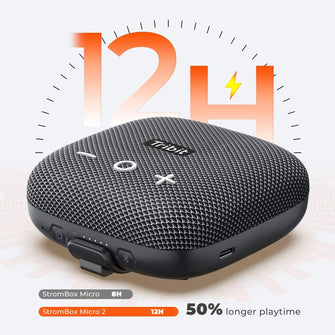 Buy Tribit,Tribit Bluetooth Portable Outdoor Speaker: Wireless Waterproof Speakers with Powerful Loud Sound Wireless Stereo Pairing IP67 and Built-in XBass for Outdoor Travel Biking-StormBox Micro 2 - Black - Gadcet UK | UK | London | Scotland | Wales| Ireland | Near Me | Cheap | Pay In 3 | Bluetooth Speakers