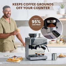 Breville Barista Classic VCF186 Espresso Machine Black & Silver – Bean to Cup Coffee Maker with Integrated Grinder, Milk Frother, 15-Bar Pump & 58mm Portafilter