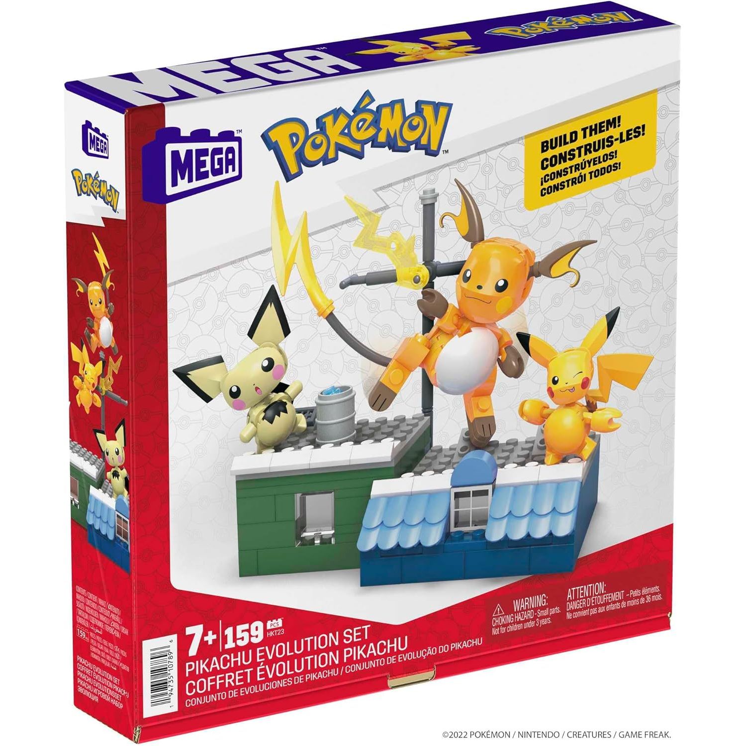 Buy Pokemon,MEGA Pokémon Pikachu Evolution Set (HKT23) – 159-Piece Action Figure Building Toy - Gadcet UK | UK | London | Scotland | Wales| Near Me | Cheap | Pay In 3 | Toy