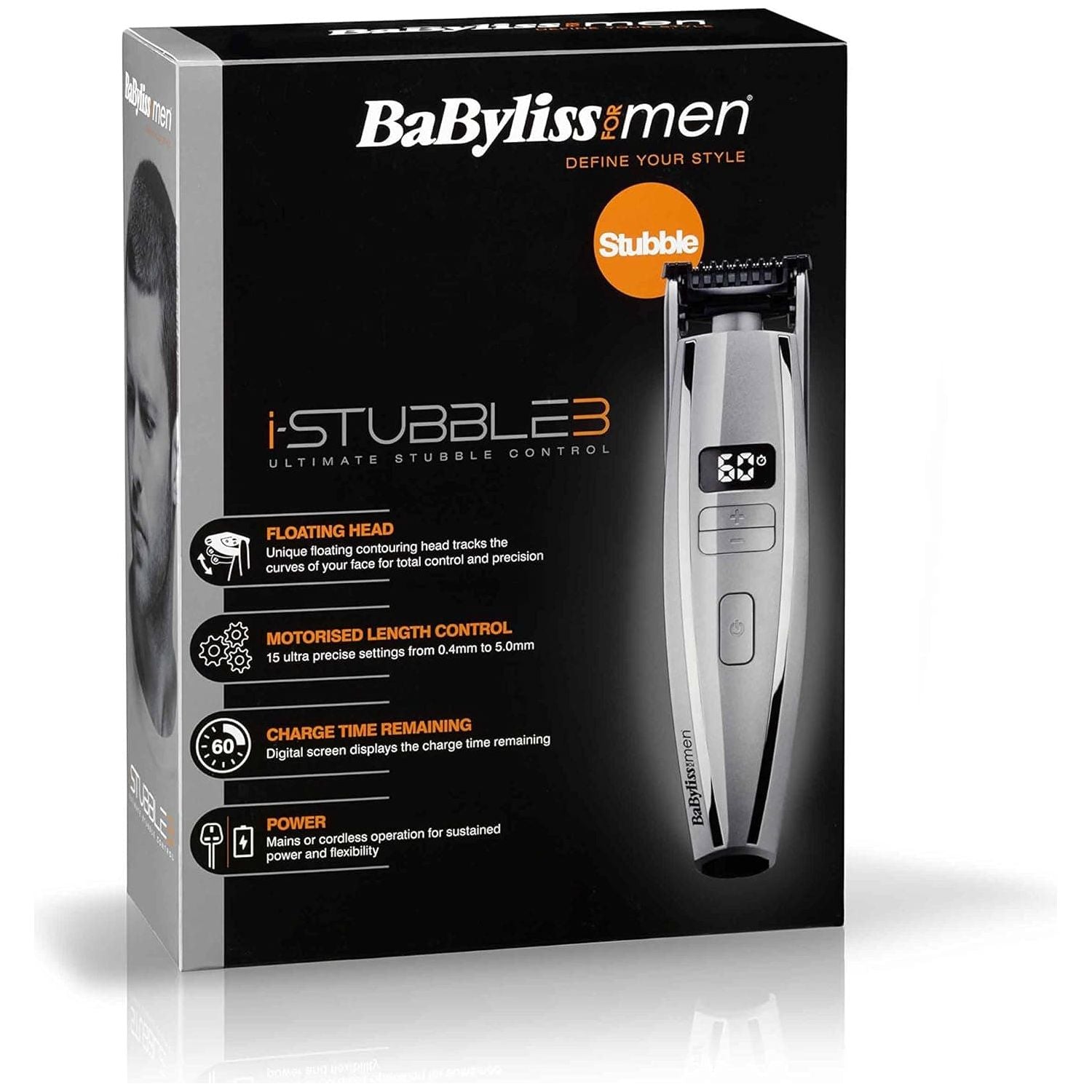 Buy BaByliss,BaByliss i-Stubble 3 Beard Hair Trimmer - Silver - Gadcet UK | UK | London | Scotland | Wales| Near Me | Cheap | Pay In 3 | Hair Clippers & Trimmers