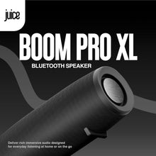 Juice BoomPRO-XL Bluetooth Speaker – 20W 360° Sound, 18-Hour Playback, IPX5 Splashproof – Black