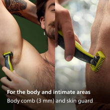 Buy PHILIPS,Philips OneBlade Original Hybrid Face + Body - Electric Beard Trimmer, Shaver and Body Groomer, 2 x Original Blade for face, 1 x 5-in-1 Adjustable Comb, 1 x Body Kit (Model QP2824/30) - Gadcet UK | UK | London | Scotland | Wales| Near Me | Cheap | Pay In 3 | Shaver & Trimmer