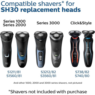 Buy Philips,Philips Norelco Replacement Head for Series 3000, 2000, 1000 and S738 Click & Style - Gadcet UK | UK | London | Scotland | Wales| Near Me | Cheap | Pay In 3 | Shaving & Grooming