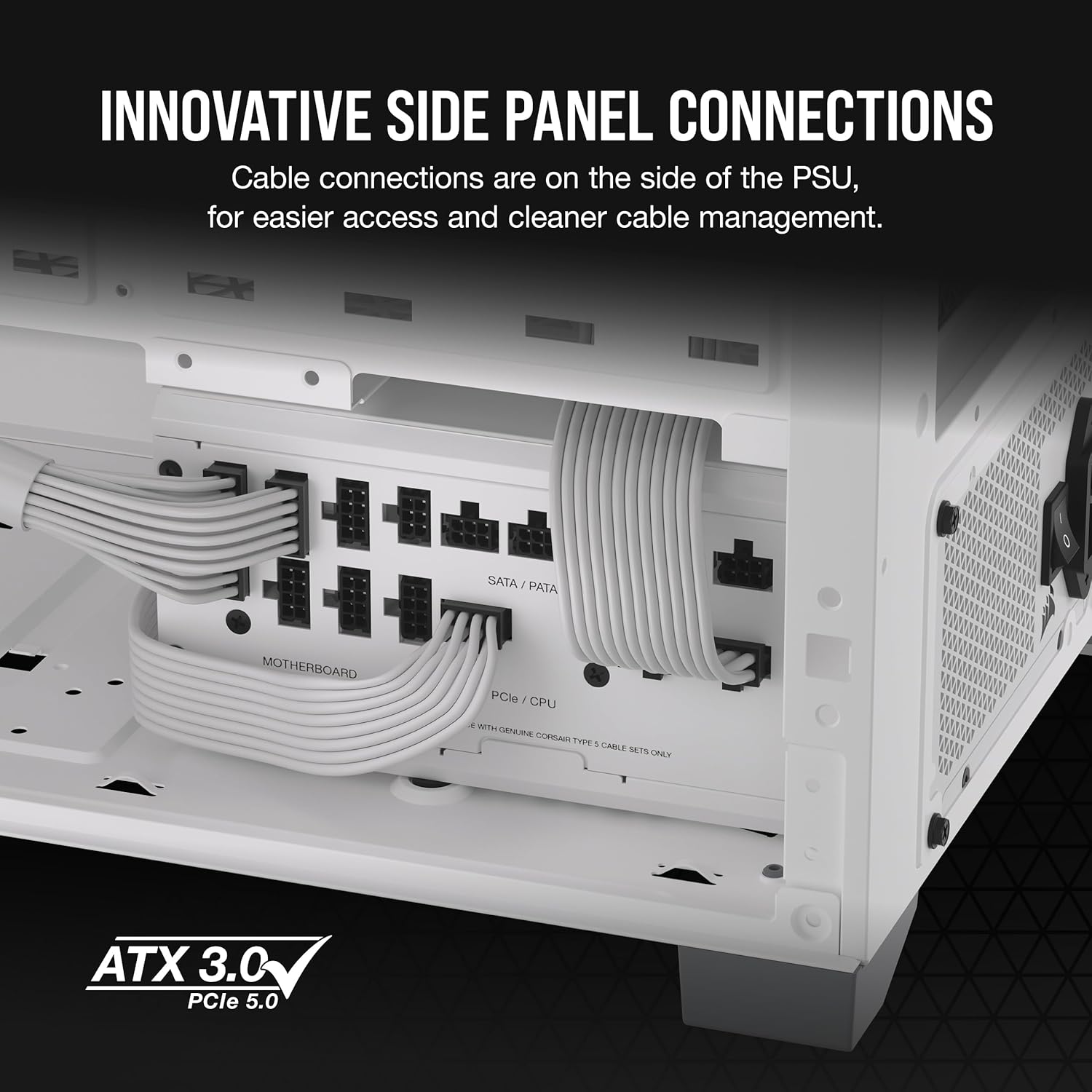 Buy Corsair,Corsair RM1000x SHIFT – 1000W 80 PLUS Gold Fully Modular ATX 3.1 Power Supply, PCIe 5.1 Ready, White Edition - Gadcet UK | UK | London | Scotland | Wales| Near Me | Cheap | Pay In 3 | Computer Power Supplies