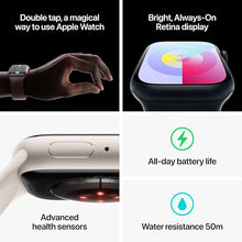 Apple Watch Series 9 GPS + Cellular 45mm Starlight Aluminium with Starlight Sport Band