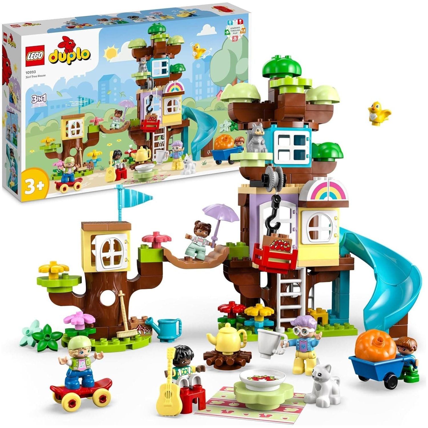 LEGO DUPLO 3in1 Tree House Set with Animal Figures - 1