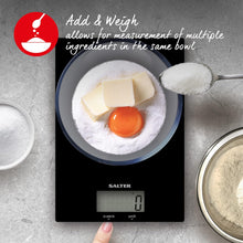 Buy Salter,Salter 1170 BKDR Digital Kitchen Scale – 5kg Capacity, Slim Glass Platform, Add & Weigh, LCD Display, Battery Included – Black - Gadcet UK | UK | London | Scotland | Wales| Near Me | Cheap | Pay In 3 | Smart Scale