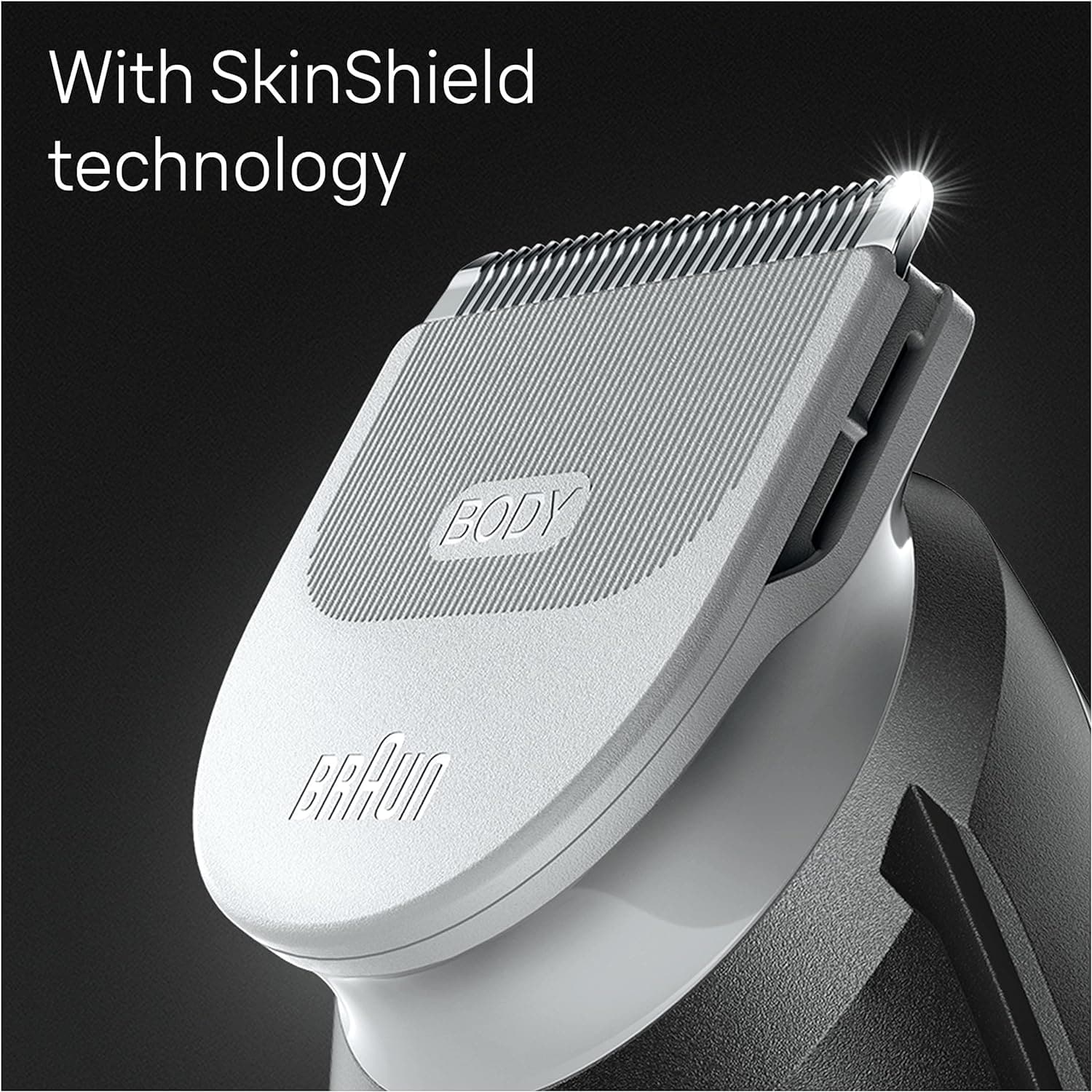 Buy Braun,Braun Body Groomer 3 BG3350 - Manscaping Tool with SkinShield Technology, Sensitive Comb, Wet & Dry, 100% Waterproof, UK 2 Pin Plug - Black/Grey - Gadcet UK | UK | London | Scotland | Wales| Near Me | Cheap | Pay In 3 | Hair Clipper & Trimmer Accessories