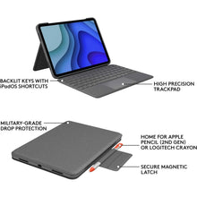 Logitech iPad Pro 11 Inch Folio Touch Keyboard Case - 7