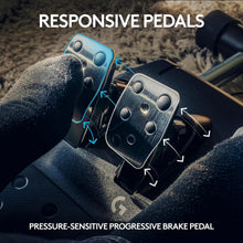 Buy Logitech,Logitech G923 Racing Wheel and Pedals, TRUEFORCE up to 1000 Hz Force Feedback, Responsive Pedal, Dual Clutch Launch Control, Genuine Leather Wheel Cover, for Xbox Series X|S|One, PC - Black - Gadcet UK | UK | London | Scotland | Wales| Ireland | Near Me | Cheap | Pay In 3 | Electronics