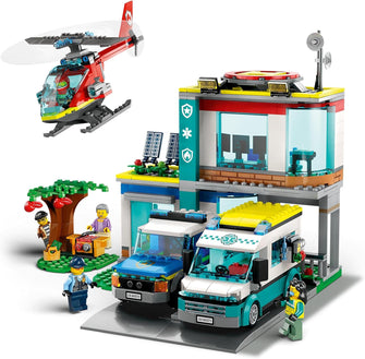 Buy Lego,LEGO City Emergency Vehicles HQ 60371 – Helicopter, Ambulance, Motorbike & Police Car Toy Set for Kids 6+ - Gadcet UK | UK | London | Scotland | Wales| Near Me | Cheap | Pay In 3 | Toys & Games