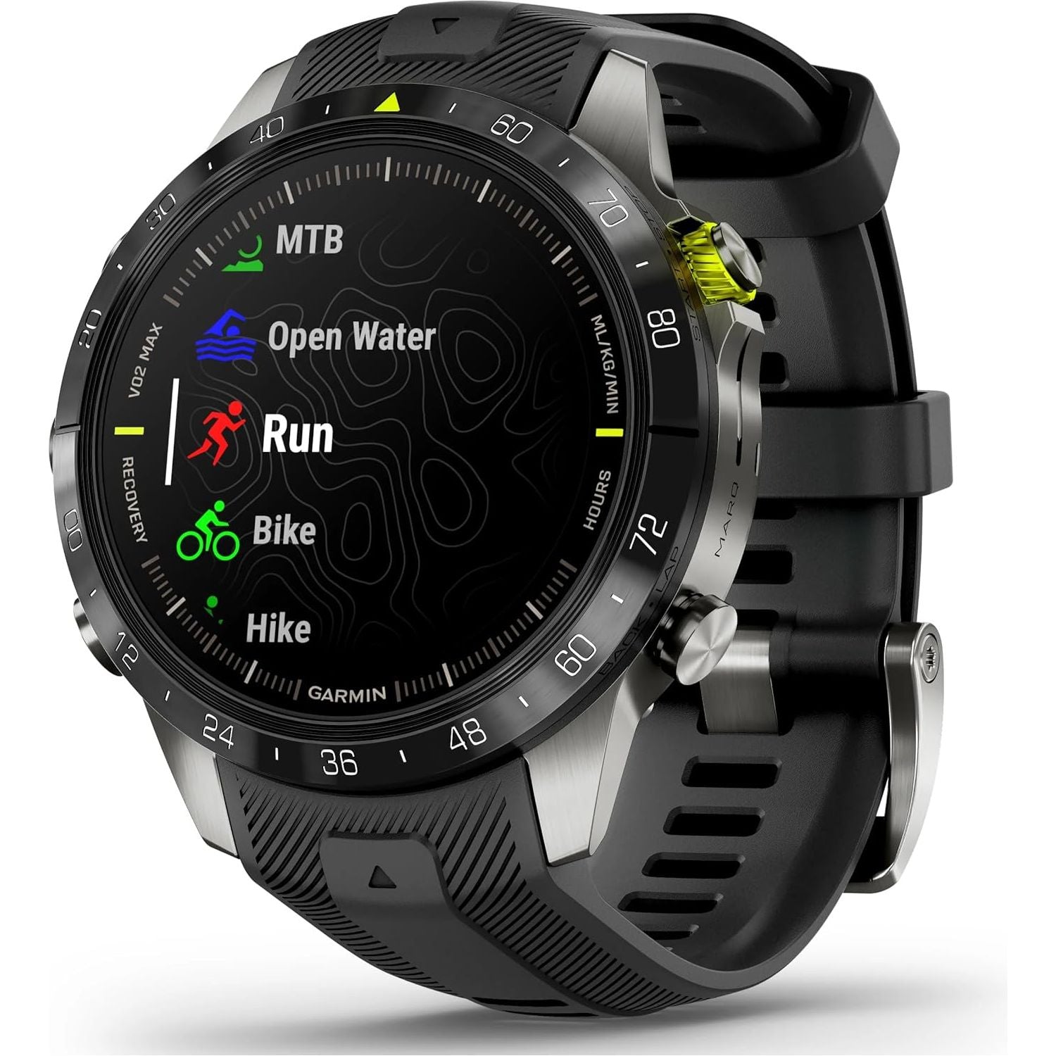 Buy Garmin,Garmin MARQ Athlete Gen 2 - 46mm Titanium Case, Black Bezel, Rubber Strap - Gadcet UK | UK | London | Scotland | Wales| Near Me | Cheap | Pay In 3 | Smart Watches