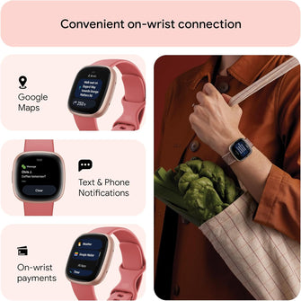 Buy Fitbit,Fitbit Versa 4 Smart Watch - Pink Sand / Copper Rose - Gadcet UK | UK | London | Scotland | Wales| Near Me | Cheap | Pay In 3 | Smartwatch