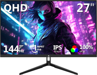 Buy Z-Edge,Z-Edge 27-Inch QHD Gaming Monitor, 144Hz, 2K 2560x1440 IPS, 1ms MPRT, Black - Gadcet UK | UK | London | Scotland | Wales| Near Me | Cheap | Pay In 3 | Computer Monitors