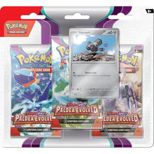 Buy Pokemon,Pokémon TCG Scarlet & Violet Paldea Evolutions 3-Booster Blister Pack - Forgerette & Vrombi - Gadcet UK | UK | London | Scotland | Wales| Near Me | Cheap | Pay In 3 | Games and Toys