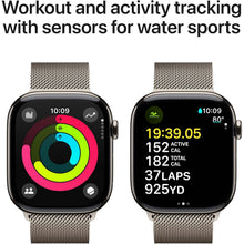 Apple Watch Series 10 GPS + Cellular 46mm – Natural Titanium Case, Natural Milanese Loop S/M, ECG & Always-On Retina Display
