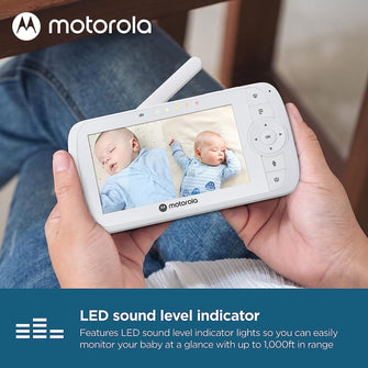 Buy Motorola,Motorola Nursery VM35-2 / Ease 35 Twin Baby Monitor with 2 Cameras 5.0 Inch Video Baby Monitor Display Split Screen Display Night Vision TwoWay Communication Lullabies Zoom Room Temperature, White - Gadcet.com | UK | London | Scotland | Wales| Ireland | Near Me | Cheap | Pay In 3 | Monitors