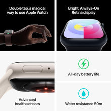 Apple Watch Series 9 GPS, 45mm Smartwatch - Midnight Aluminium Case with Midnight Sport Band (S/M) - 5