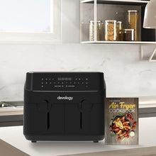 Buy DEVOLOGY,Devology Double Air Fryer, 9L, 2 x 4.5L Dual Zone , Air Fryer, 12-in-1 Pre-Sets, Digital LED Display, Two Zone Airfryer,Healthy Oil-free, Dual Basket Air Fryer - Gadcet UK | UK | London | Scotland | Wales| Near Me | Cheap | Pay In 3 | Kitchen & Home Appliances