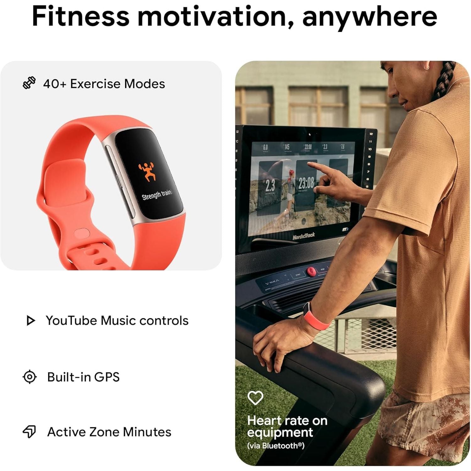 Buy Fitbit,Fitbit Charge 6 Fitness Tracker - Coral - Gadcet UK | UK | London | Scotland | Wales| Near Me | Cheap | Pay In 3 | Watches
