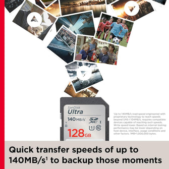 Buy Sandisk,SanDisk 128GB Ultra SDXC card up to 140 MB/s with A1 App Performance UHS-I Class 10 U1 - Gadcet UK | UK | London | Scotland | Wales| Near Me | Cheap | Pay In 3 | Flash Memory Cards