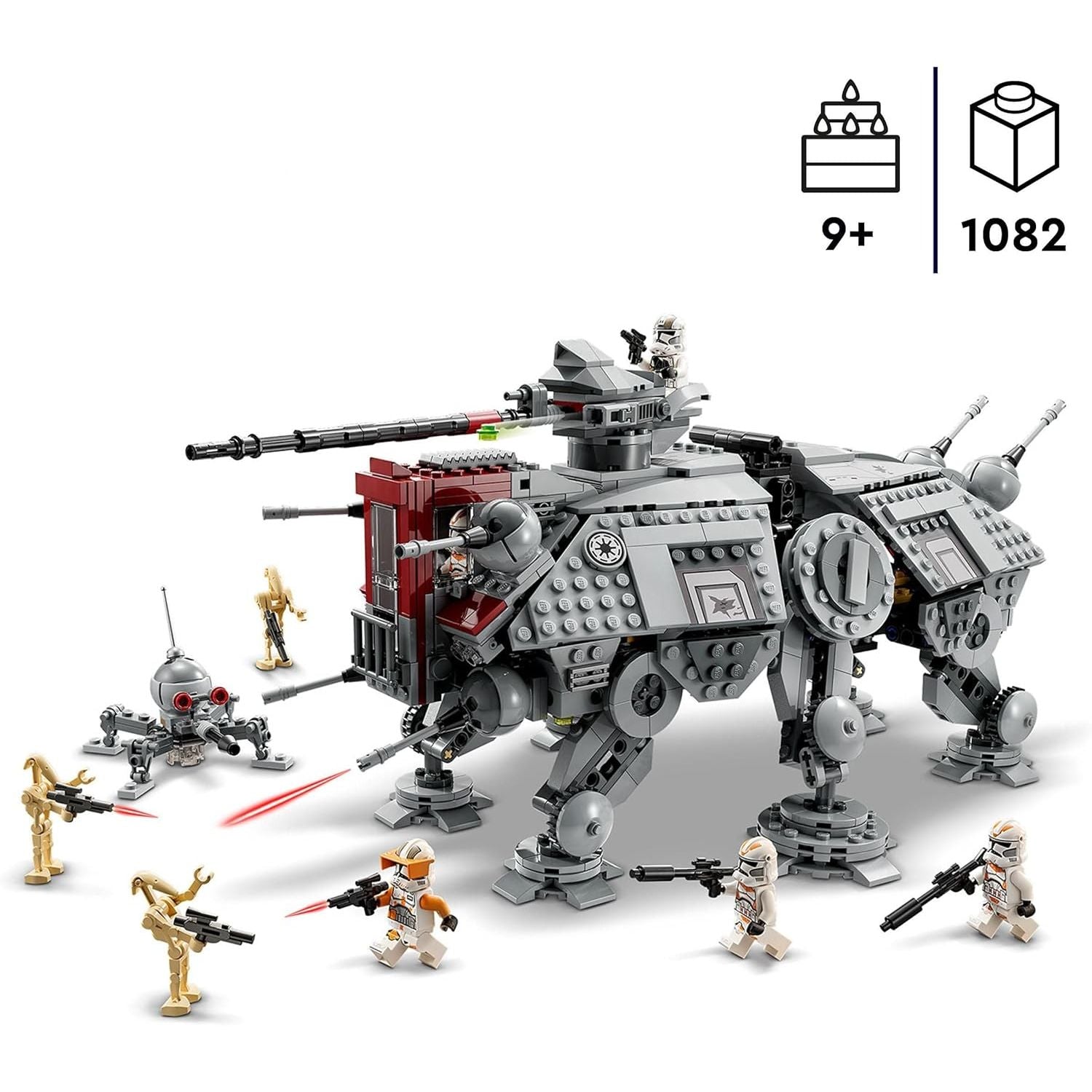 Buy LEGO,LEGO Star Wars 75337 AT-TE Walker Building Toy with 3 212th Clone Trooper Minifigures, plus Dwarf Spider & Battle Droid Figures - Gift for 9+ Year Old Boys & Revenge of the Sith Fans - Gadcet UK | UK | London | Scotland | Wales| Near Me | Cheap | Pay In 3 | Construction Set Toys