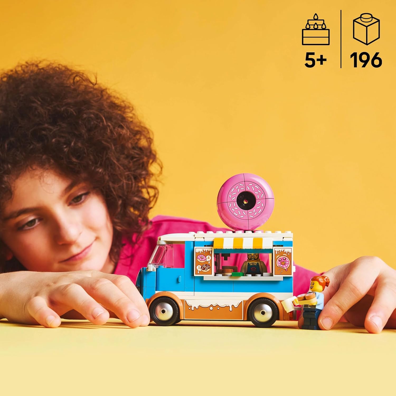 Buy Lego,LEGO City Donut Truck (60452) – Mobile Food Stand Toy with 2 Minifigures & Accessories – Creative Building Set for Kids Aged 5+ - Gadcet UK | UK | London | Scotland | Wales| Near Me | Cheap | Pay In 3 | Toys & Games