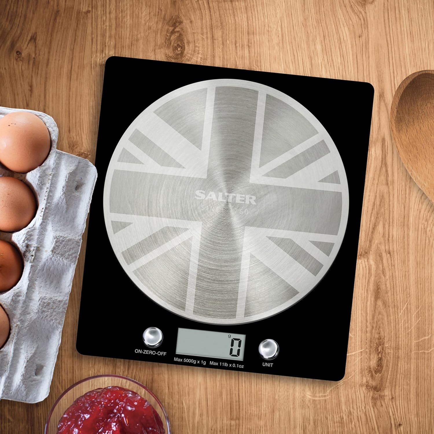 Buy Salter,Salter Digital Kitchen Scale – 5kg Capacity, Add & Weigh, Aquatronic for Liquids, LCD Display, Stainless Steel Union Jack Design - Gadcet UK | UK | London | Scotland | Wales| Near Me | Cheap | Pay In 3 | Digital Scales
