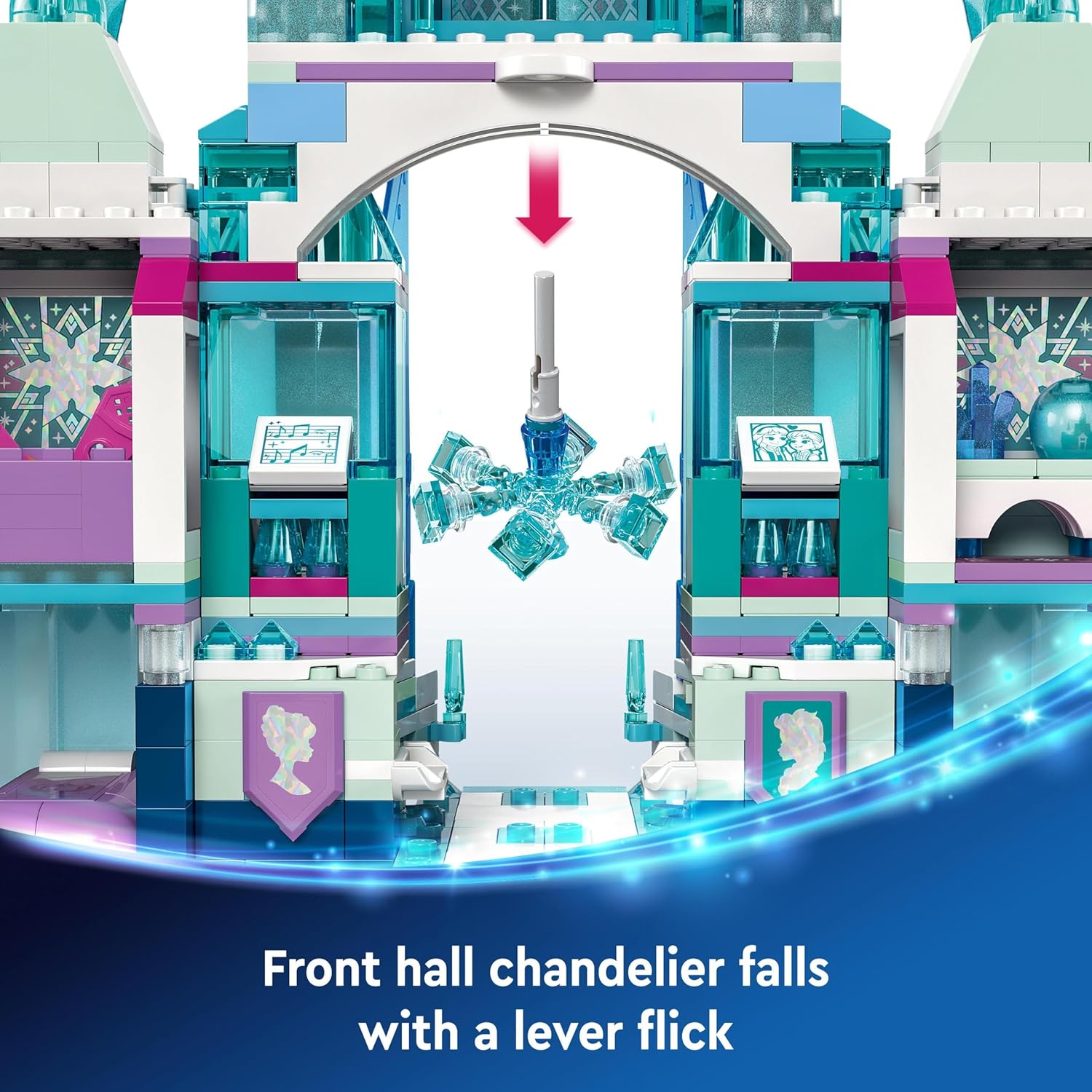 Buy LEGO,LEGO ǀ Disney Frozen Elsa’s Ice Palace Building Toy Set for Kids with a Castle and Elsa and Anna Mini-Doll Figures, Fun Gift Idea for Girls, Boys and Film Fans Aged 6 Plus 43244 - Gadcet UK | UK | London | Scotland | Wales| Near Me | Cheap | Pay In 3 | Interlocking Blocks