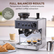 Breville Barista Classic VCF186 Espresso Machine Black & Silver – Bean to Cup Coffee Maker with Integrated Grinder, Milk Frother, 15-Bar Pump & 58mm Portafilter