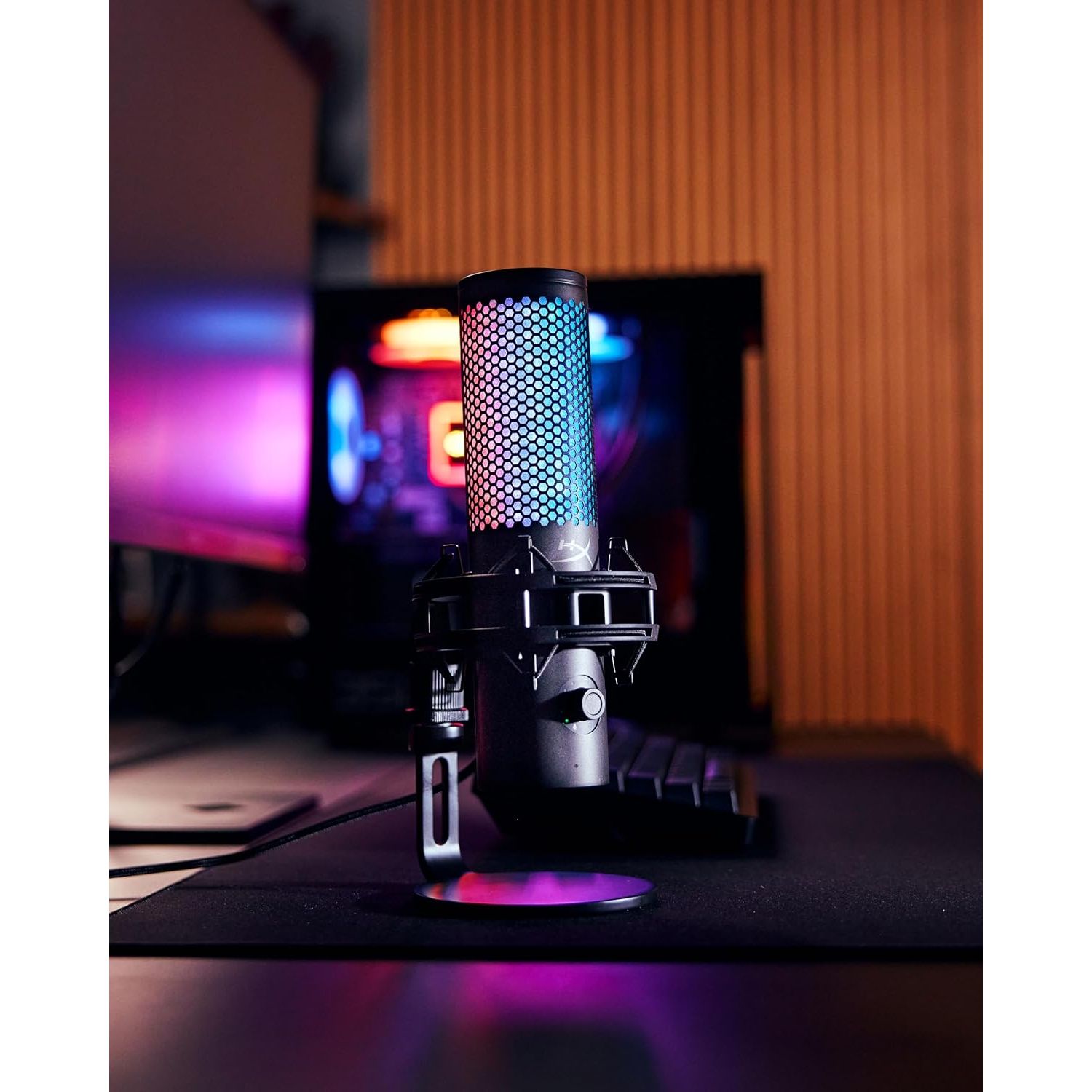 Buy HyperX,HyperX QuadCast S USB Microphone – RGB Lighting, Shock Mount, Onboard Controls, USB-C, for PC & Mac – Black - Gadcet UK | UK | London | Scotland | Wales| Near Me | Cheap | Pay In 3 | Microphones